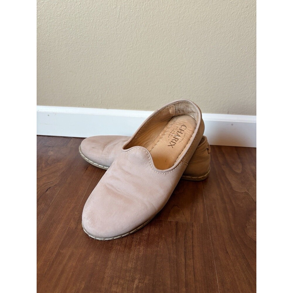 Charix Safari Loafer Shoes Tan Nubuck Leather Slip-On Women's Size US 5 EU 36 I